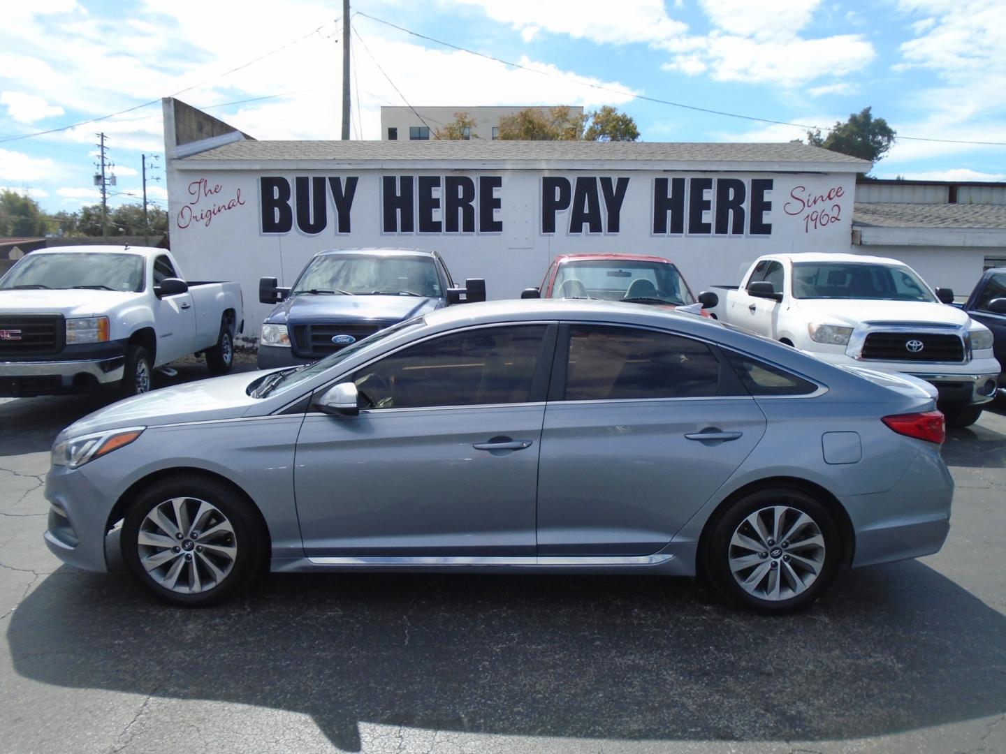 2016 Hyundai Sonata Sport (5NPE34AF1GH) with an 2.4L L4 DOHC 16V engine, 6A transmission, located at 6112 N Florida Avenue, Tampa, FL, 33604, (888) 521-5131, 27.954929, -82.459534 - Photo#0